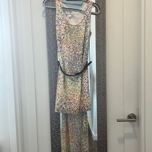 High low dress with belt. BCBG